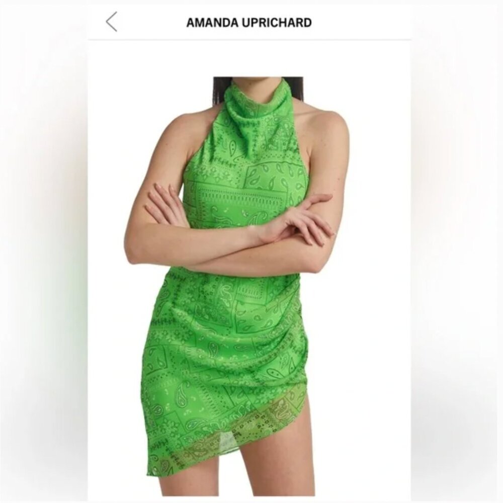Amanda Uprichard Samba Dress  Bandana green - Picture 3 of 10